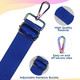 Crossbody Shoulder Strap with Rainbow Swivel Hooks & Slider Buckle